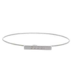 18ct White Gold Gucci Bracelet 7&#8243; 1mm