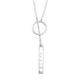 18ct White Gold Gucci Necklace 21" 1mm