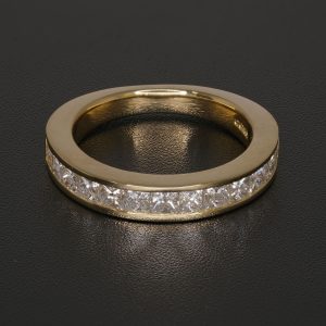 18ct Yellow Gold 1.17ct Diamond Half Eternity Band