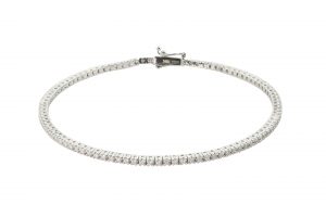 18ct White Gold 1.47ct Tennis Bracelet 7.25″