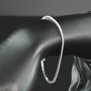 18ct White Gold 1.47ct Tennis Bracelet 7.25″