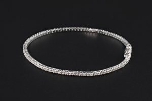 18ct White Gold 1.47ct Tennis Bracelet 7.25″