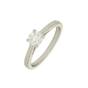 Platinum 0.66ct Diamond Solitaire Ring