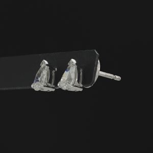 18ct White Gold 1.05ct Pear Shape Diamond Stud Earrings