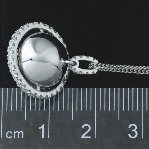 Platinum 0.40ct Diamond Globe Necklace 18&#8243;