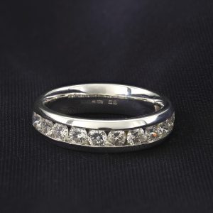 18ct White Gold 0.80ct Diamond Half-Eternity Ring