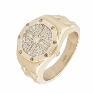 9ct Rose Gold 0.43ct Diamond AP Style Ring