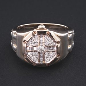 9ct Rose Gold 0.43ct Diamond AP Style Ring