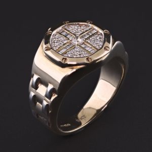 9ct Rose Gold 0.43ct Diamond AP Style Ring