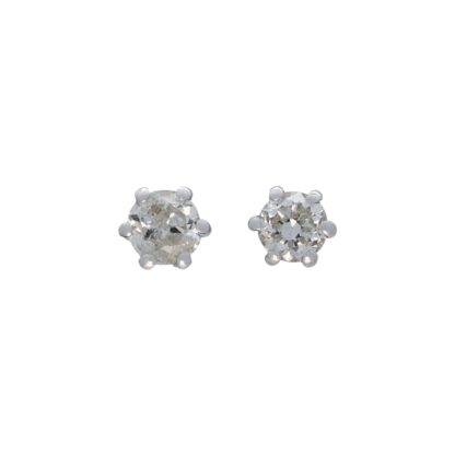 18ct White Gold 0.33ct Round Diamond Studs