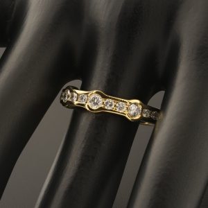 18ct Yellow Gold 0.50ct Diamond Half Eternity Ring