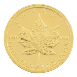 1/10 Oz Gold Canadian Maple Coin (Best Value)